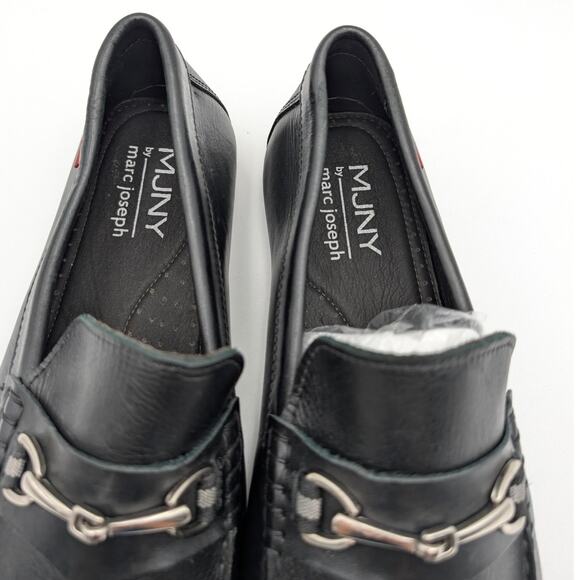 MJNY by Marc Joseph Slip-On Loafer Shoes Men's Leather Black Size US10 EU43 - Picture 8 of 11